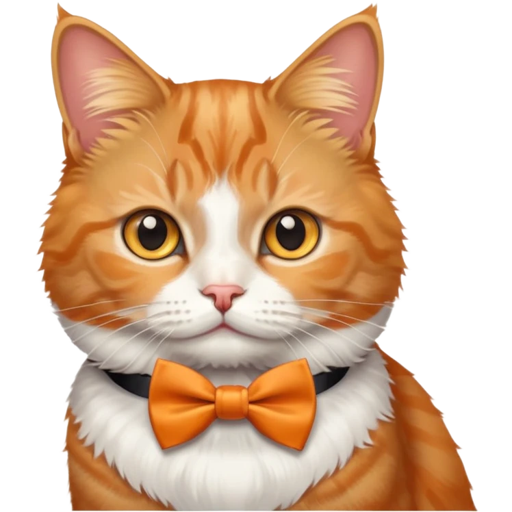 cat wearing a bow tie emoji