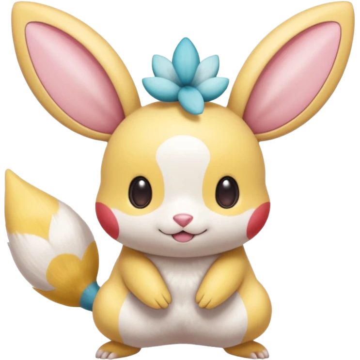 Tropical Exotic Colorful Minccino-Buneary-Pachirisu-Emolga-fusion  emoji