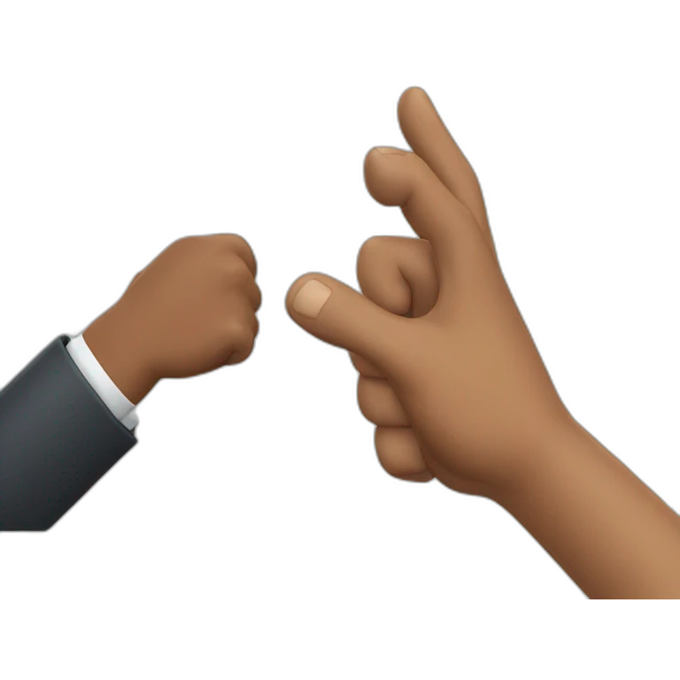 Dwayne Johnson shaking hands emoji