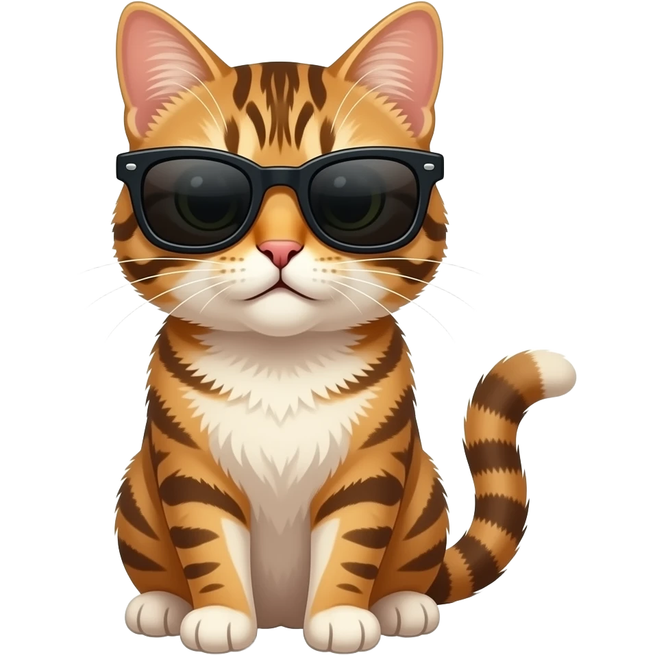 Cat wearing sunglasses emoji