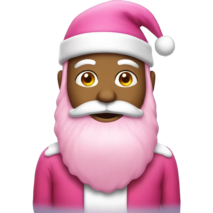 Pink Santa emoji