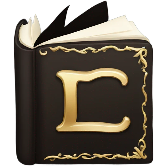 luxury dark book emoji
