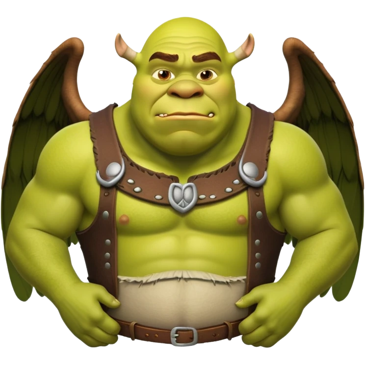 Biblically accurate shrek emoji