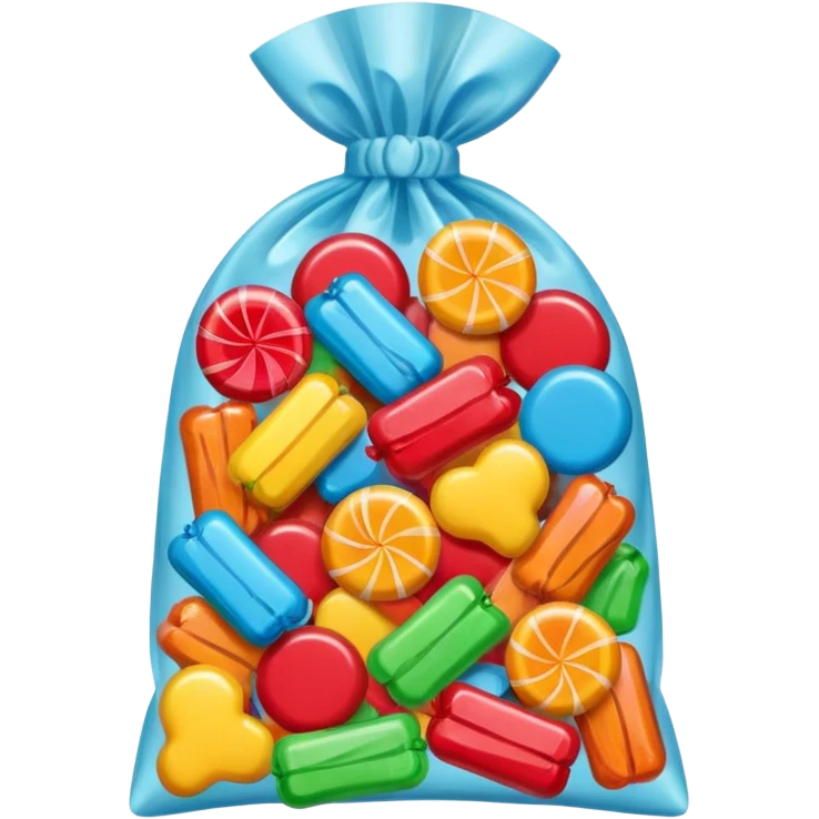 Holiday candies and candy bags emoji