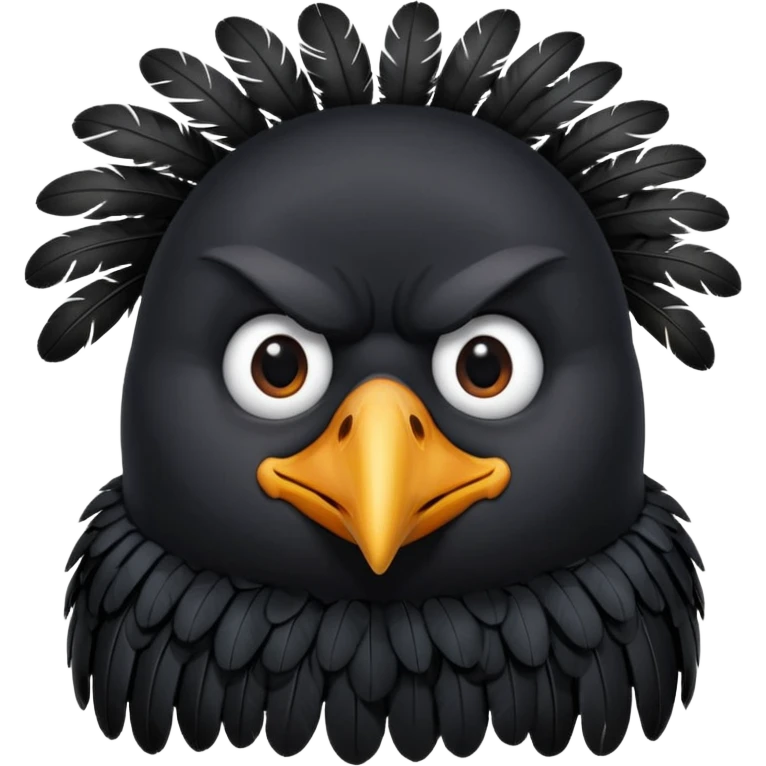 frustrated crow emoji