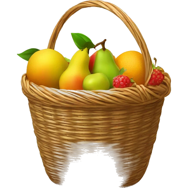 fruits inside the basket emoji