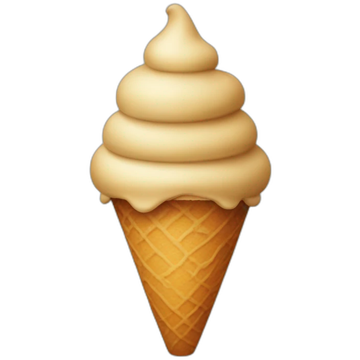 a poop in an icecream cone emoji