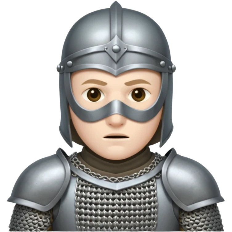 Sad Knight with mask emoji