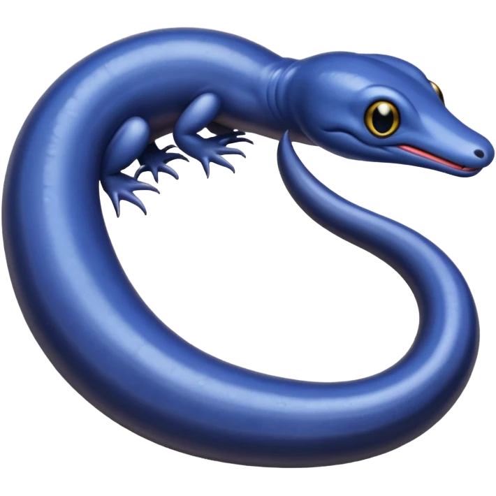 a caecilian emoji