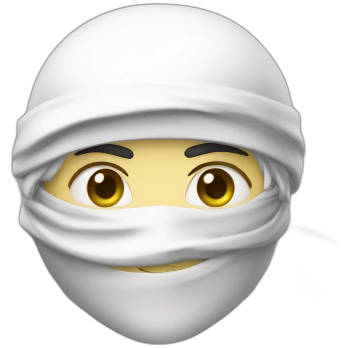 Ninja blanc emoji