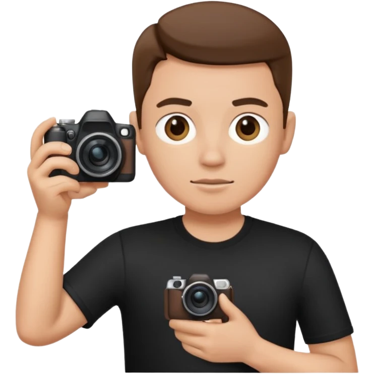 photographer looking away emoji
