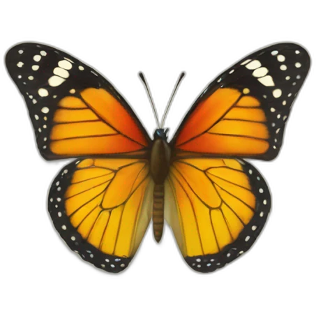 butterfly near indoor door emoji