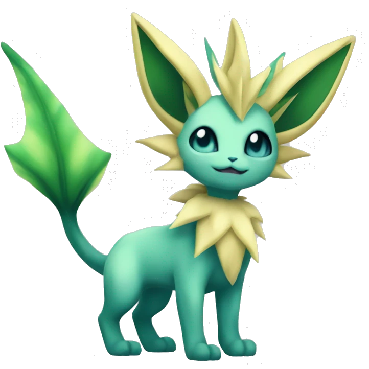 Vaporeon-Leafeon full body emoji