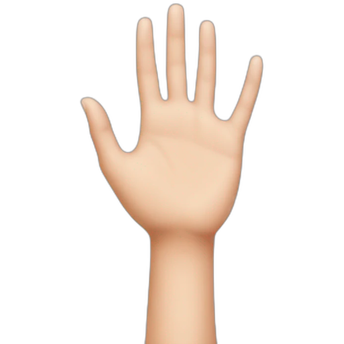 beautiful hand emoji