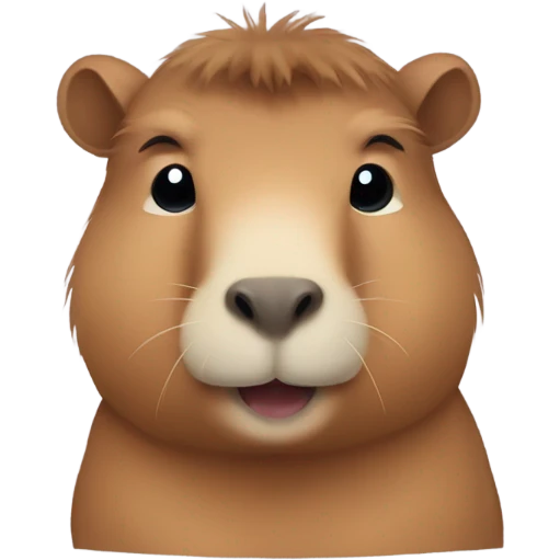 Cute capybara  emoji