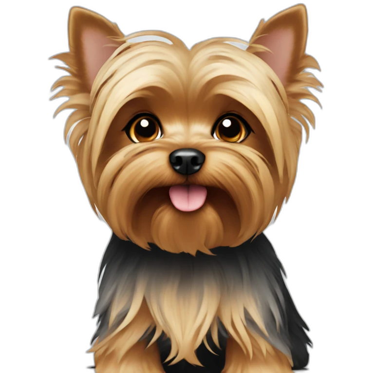 Cute little Yorkshire Terrier emoji