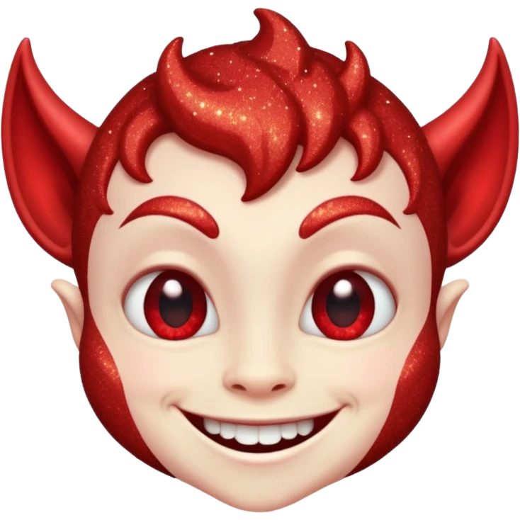 red glitter imp emoji