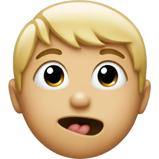 Kissy face with finger emoji