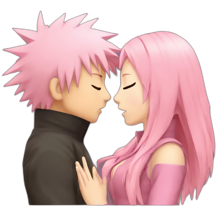 Naruto kissing sakura emoji
