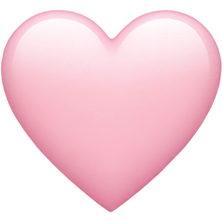 Light pink heart emoji