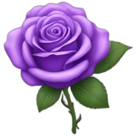 purple rose emoji