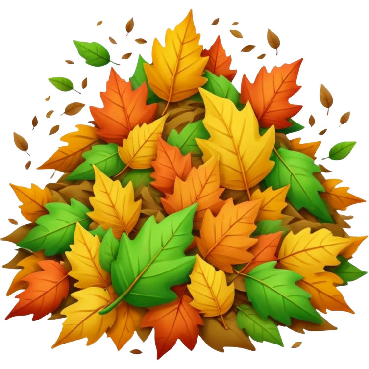 blowing leaves emoji