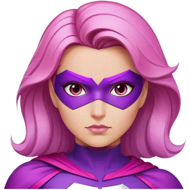 pink violet woman superhero power emoji