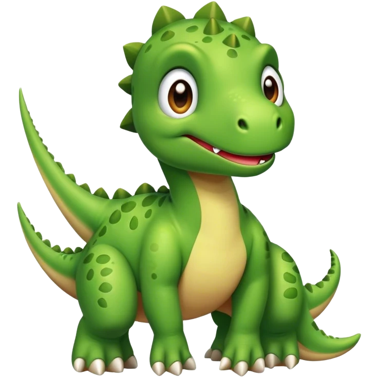 Cute green Dinosaur  emoji