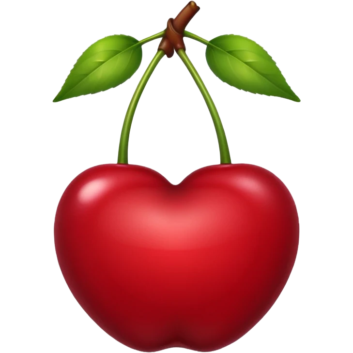 Cherry maroon emoji