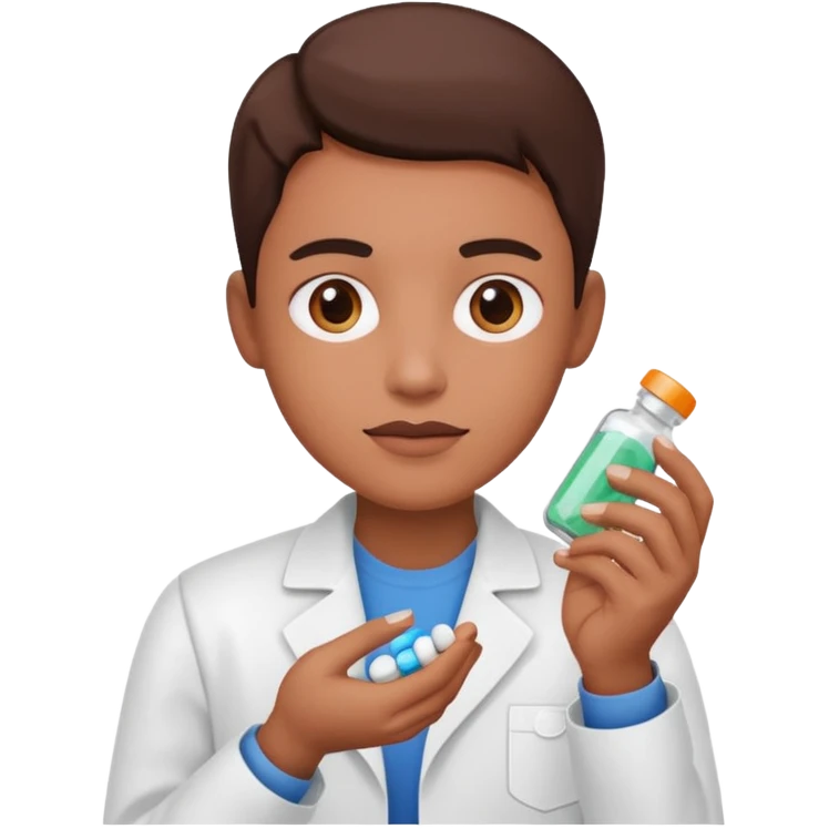 pharmaceut, pills , one person emoji