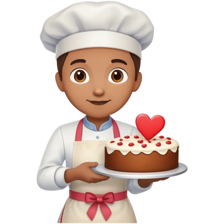 Baker with heart emoji