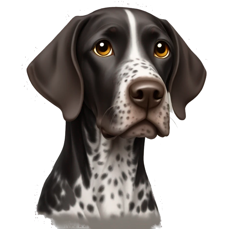 Black German shorthair pointer emoji