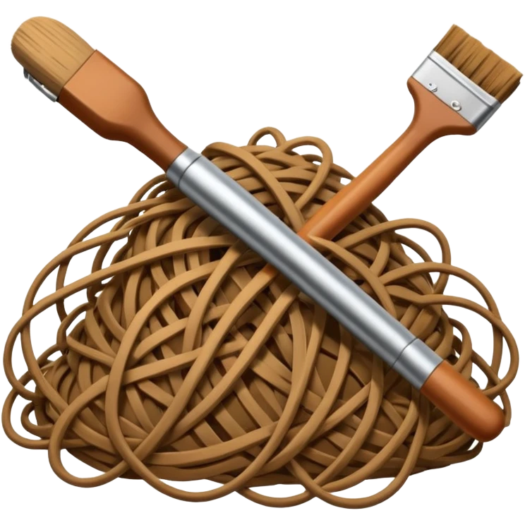 Busting brush  emoji