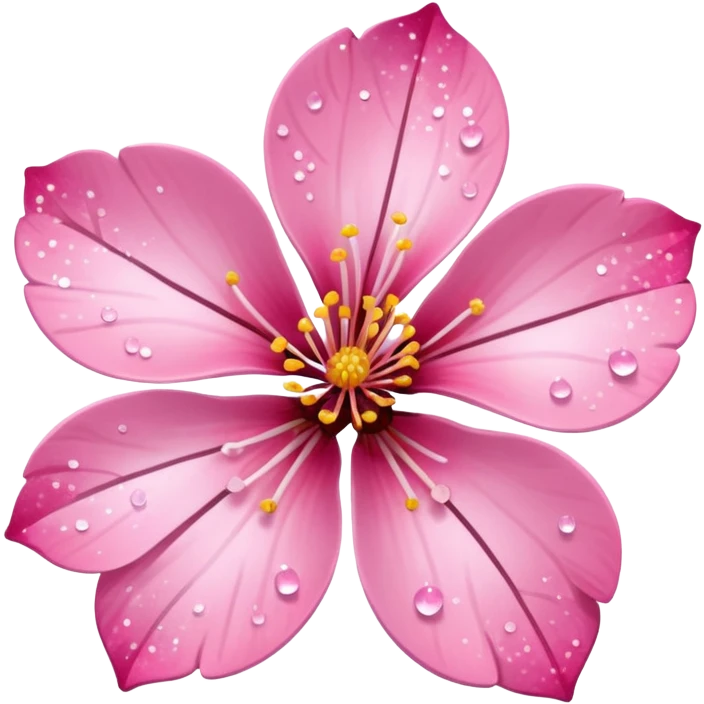 sakura flower with a glitter effect emoji