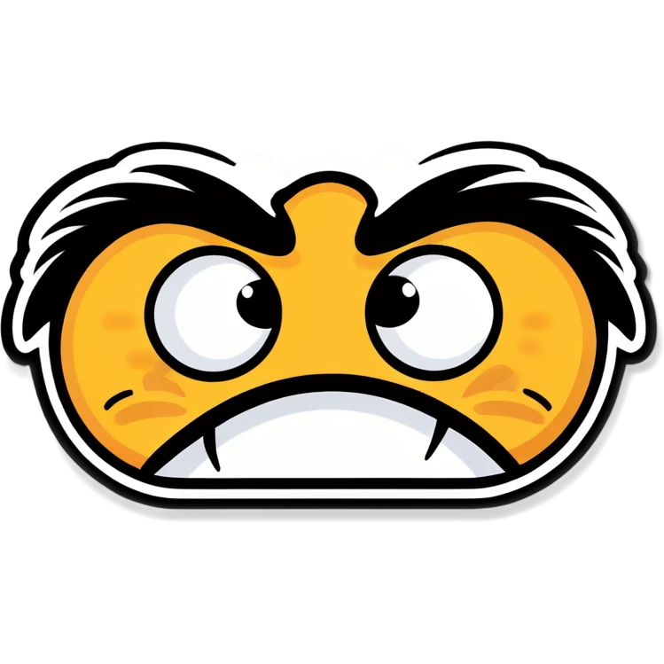 Disgusted face with lashes emoji