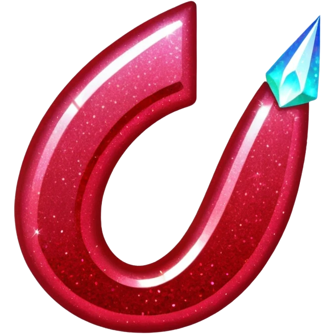red glitter tick emoji