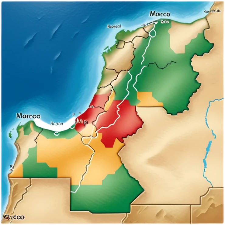 Morocco map emoji