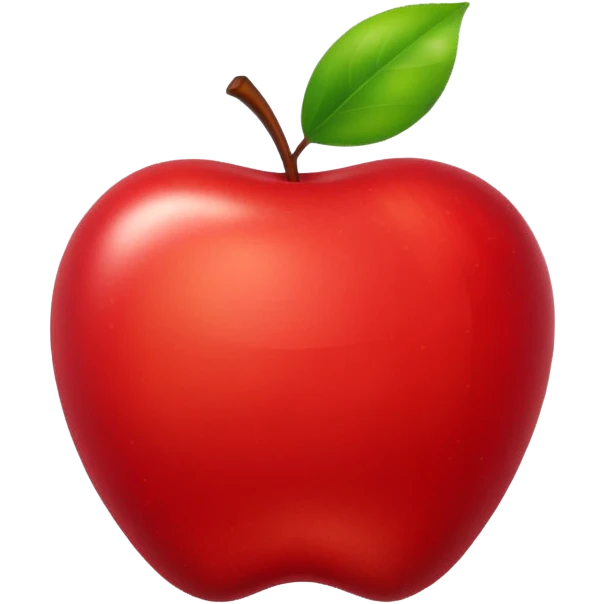 new object, unique shape, apple emoji style emoji