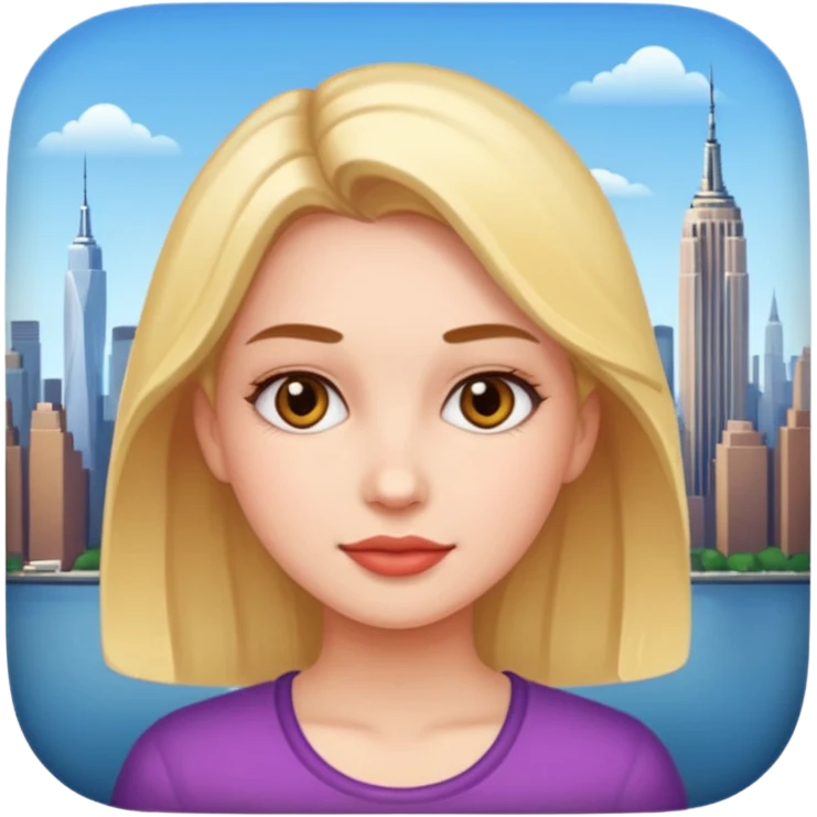 Girl in New York  emoji