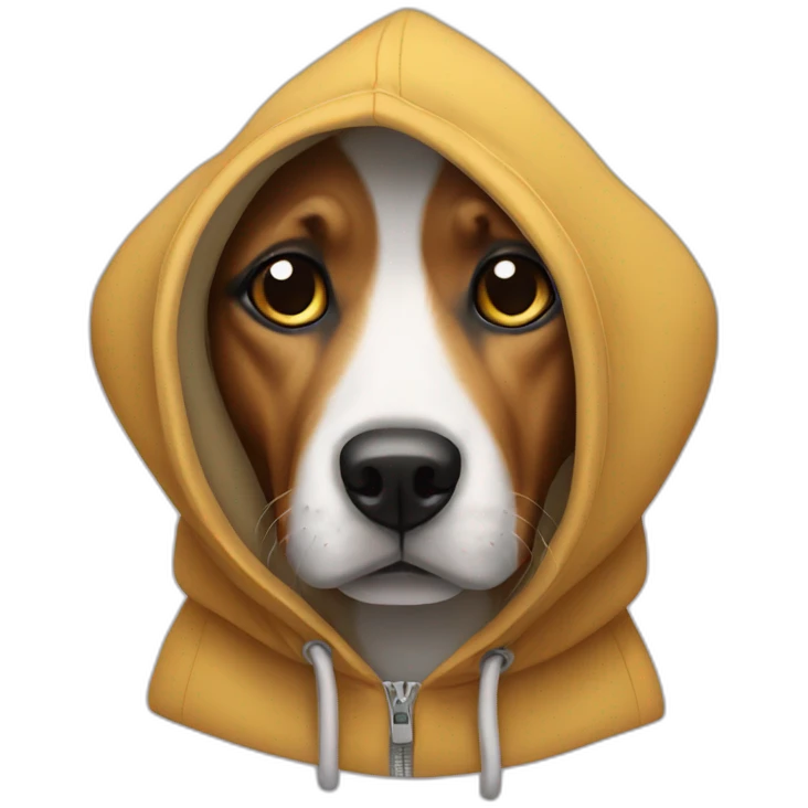 Dog with hoodie  emoji