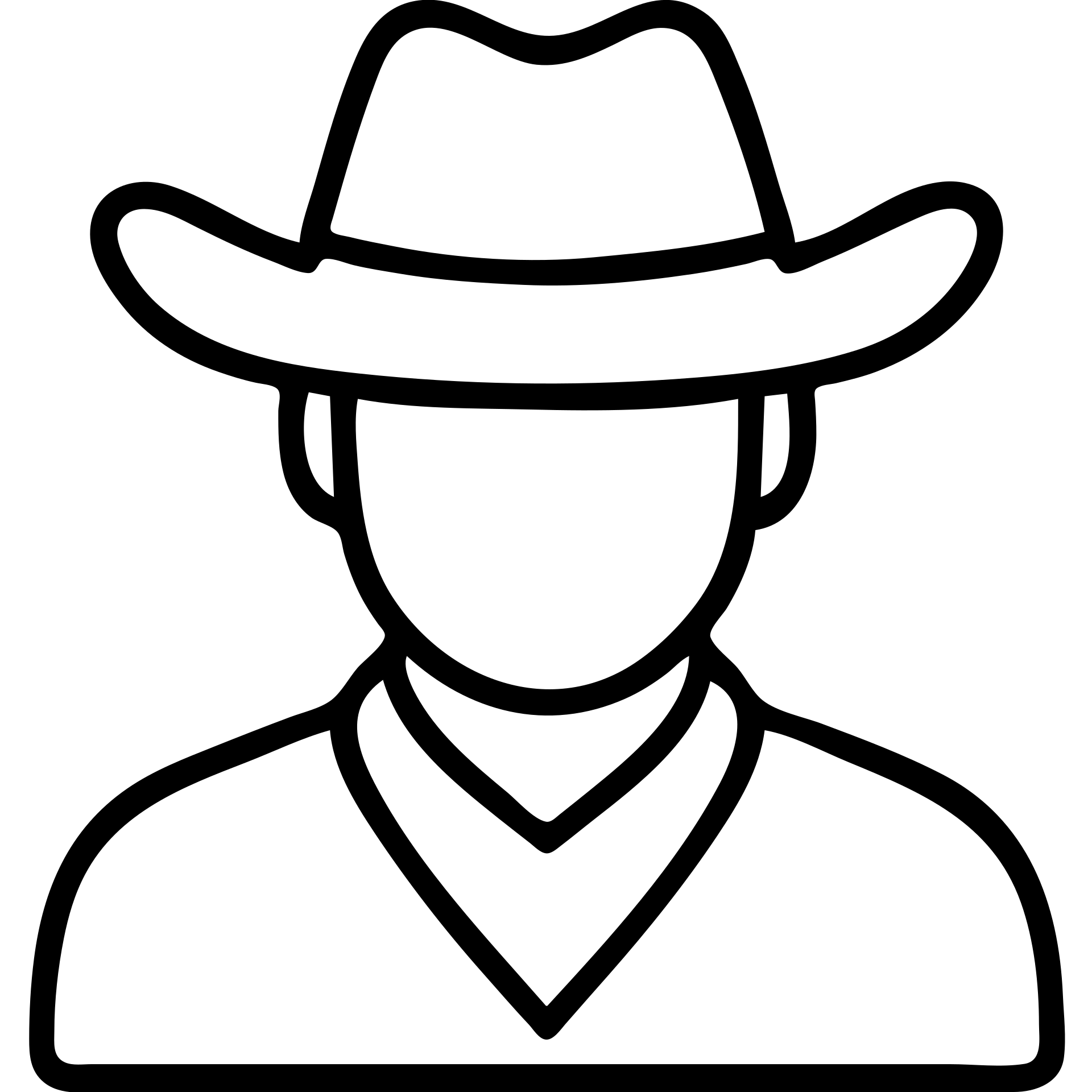 Cowboy wearing a green hat with no star, western style emoji