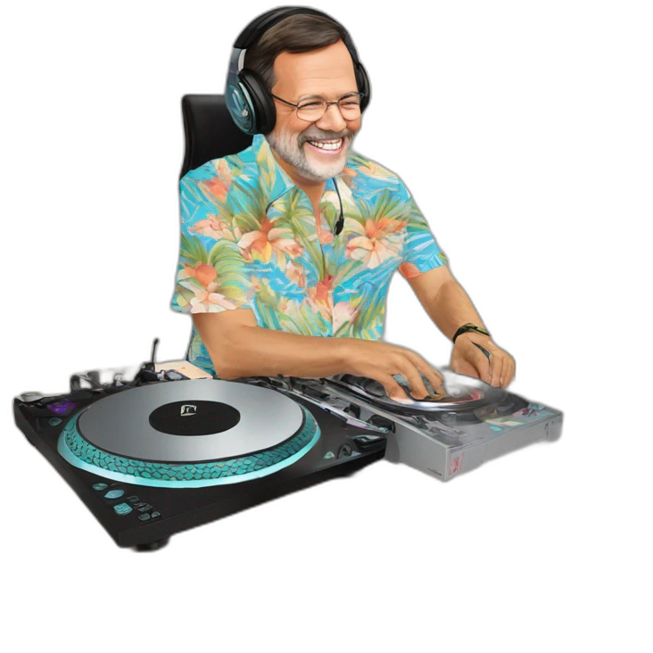 mariano rajoy dj session hawaii shirt emoji