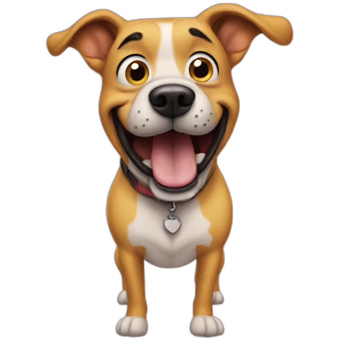 SpongeBob mixed with a dog emoji