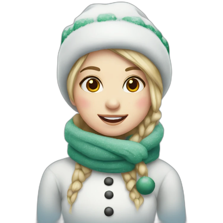christmas-snowman-girl emoji