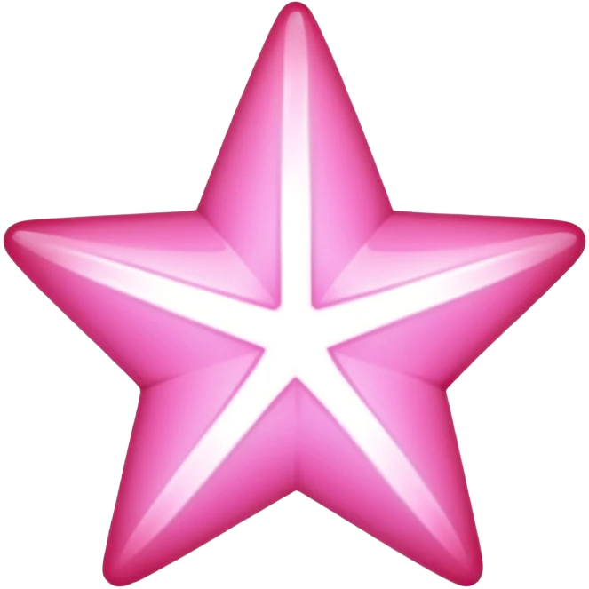 Pink star emoji