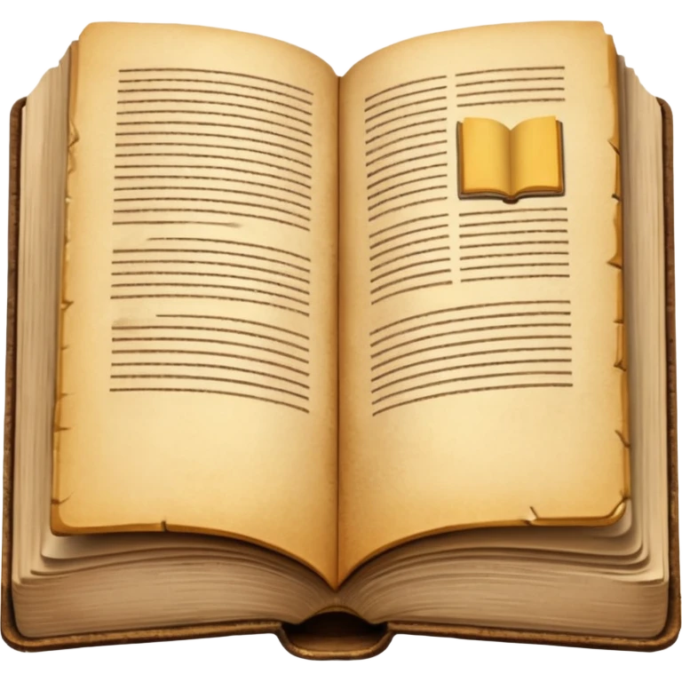 Lectura libro abierto marron sin fondo  emoji