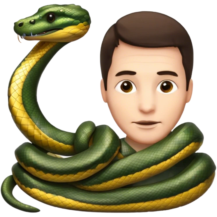 Fabrice has an anaconda  emoji