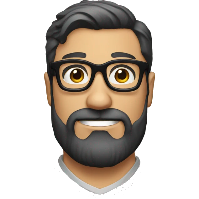 superman with glasses and beard emoji