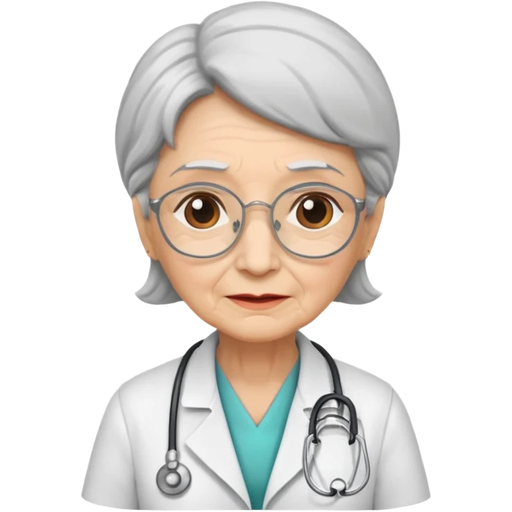 old woman doctor emoji