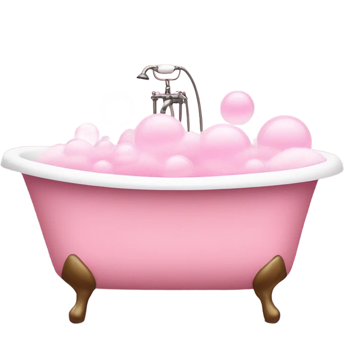 pink bubble bath emoji